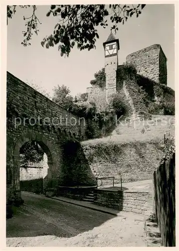 AK / Ansichtskarte Wimpfen Hohenstaufentor mit Rotem Turm der Kaiserpfalz Wimpfen