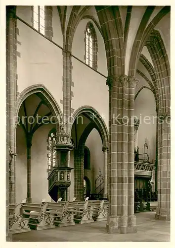 AK / Ansichtskarte Wimpfen Stiftskirche Schiffe Wimpfen