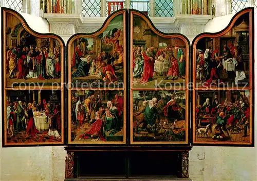 AK / Ansichtskarte Luebeck Marienkirche Marienaltar Luebeck