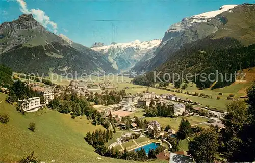 AK / Ansichtskarte Engelberg_OW mit Hahnen Spannoerter und Titlis Engelberg OW