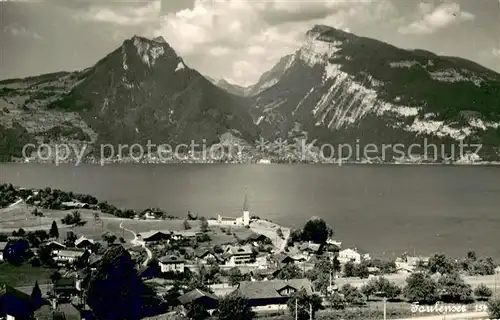 AK / Ansichtskarte Faulensee_Thunersee Panorama Faulensee_Thunersee