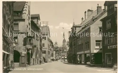 AK / Ansichtskarte Lindau_Bodensee Maximilianstrasse Lindau Bodensee