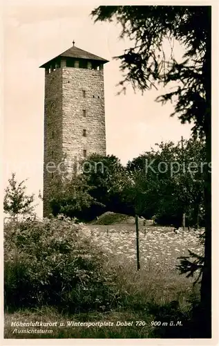 AK / Ansichtskarte Dobel_Schwarzwald Aussichtsturm Dobel Schwarzwald