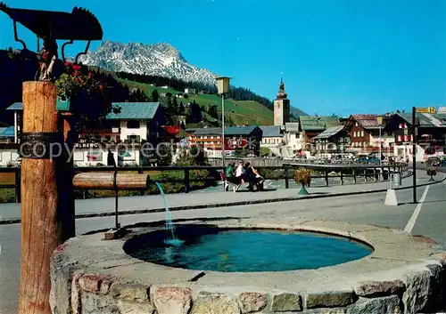 AK / Ansichtskarte Lech_Vorarlberg Ortsmotiv mit Blick gegen Karhorn Lechquellengebirge Lech Vorarlberg