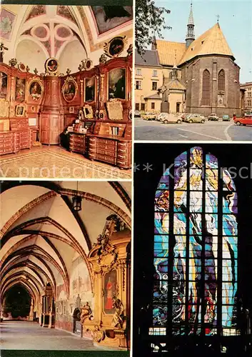 AK / Ansichtskarte Krakow_Krakau Gotycki kosciol Franciszkanow Nowa zakrystia Barokowo klasycystycznym Bog Ojciec Stanislawa Wyspianskiego Krakow Krakau