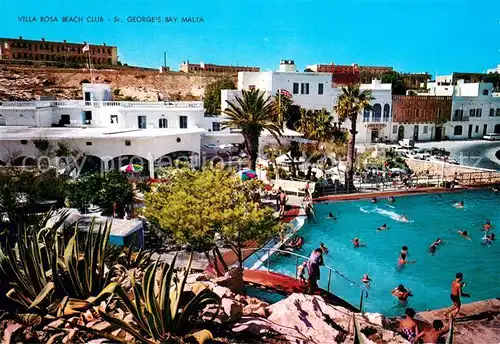 AK / Ansichtskarte Malta Villa Rosa Beach Club St Georges Bay Malta