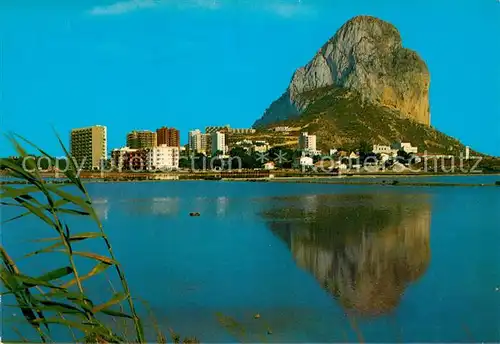 AK / Ansichtskarte Calpe Vista panoramica del Penon de Ifach Reflejo Salinas Maritimas Calpe