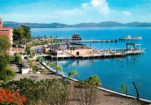 AK / Ansichtskarte Passignano_sul_Trasimeno Spiaggia e Gran Bar Ristorante Lido Passignano_sul_Trasimeno