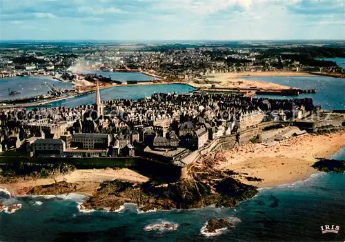 AK / Ansichtskarte Saint Malo_Ille et Vilaine_Bretagne Vue generale aerienne Saint Malo_Ille et Vilaine