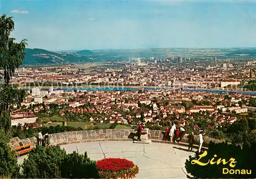 AK / Ansichtskarte Linz_Donau Blick vom Poestlingberg Linz_Donau