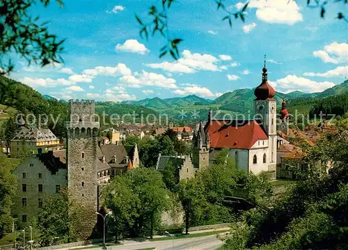 AK / Ansichtskarte Waidhofen_Ybbs Stadtturm Kirche Waidhofen Ybbs