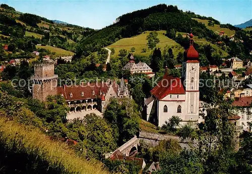 AK / Ansichtskarte Waidhofen_Ybbs Stadtturm Kirche Waidhofen Ybbs