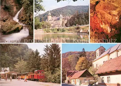 AK / Ansichtskarte Lillafuered Wasserfall Schloss Grotte Eisenbahn Kirche Lillafuered