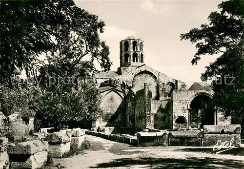 AK / Ansichtskarte Arles_Bouches du Rhone Les Alyscamps Eglise Arles_Bouches du Rhone