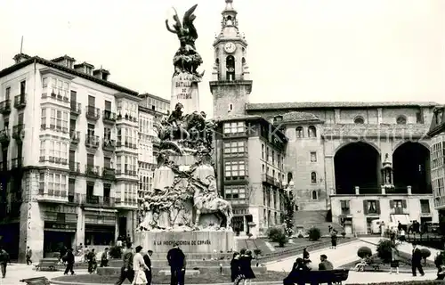 AK / Ansichtskarte Vitoria_Spain Plaza de la Virgen Blanca Vitoria Spain