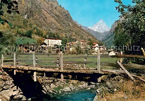 AK / Ansichtskarte Aosta Aostatal Antey St Andre mit Buisson und Matterhorn Aosta