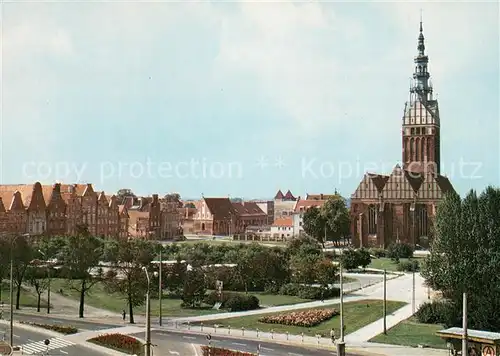 AK / Ansichtskarte Elblag Plac Slowianski Gotycki kosciol Elblag