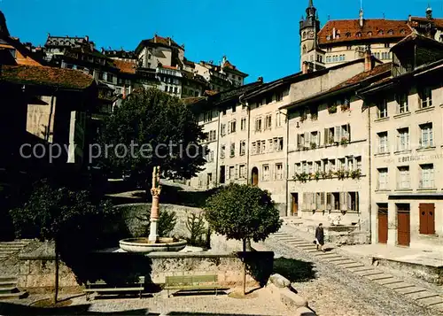 AK / Ansichtskarte Fribourg_FR Escalier du Court Chemin Fribourg FR