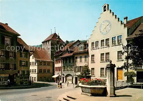 AK / Ansichtskarte Brugg_AG Hauptstrasse Brunnen Brugg_AG