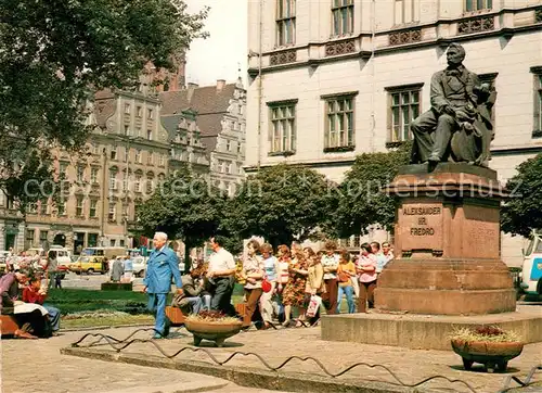 AK / Ansichtskarte Wroclaw Pomnik Aleksandra Fredry Wroclaw