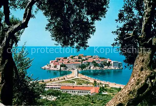 AK / Ansichtskarte Sveti_Stefan Panorama Sveti_Stefan