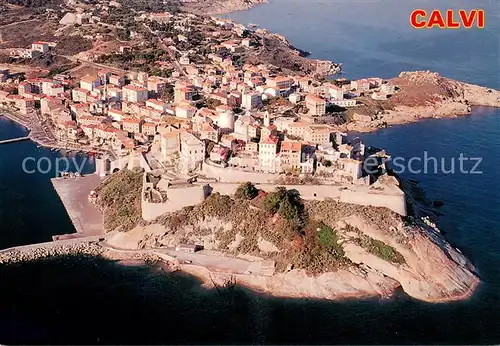 AK / Ansichtskarte Calvi La citadelle Fliegeraufnahme Calvi