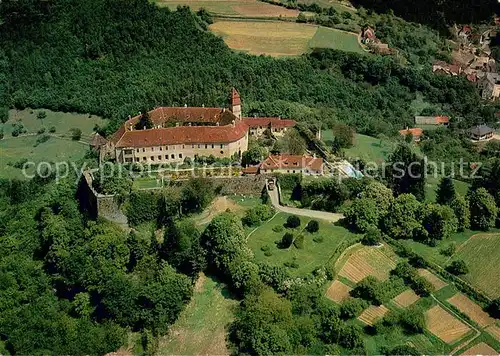 AK / Ansichtskarte Bernstein_Burgenland Schloss Bernstein Fliegeraufnahme Bernstein_Burgenland