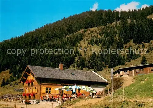 AK / Ansichtskarte Mittelberg_Kleinwalsertal Wies Alpe Huettenbetrieb Mittelberg_Kleinwalsertal