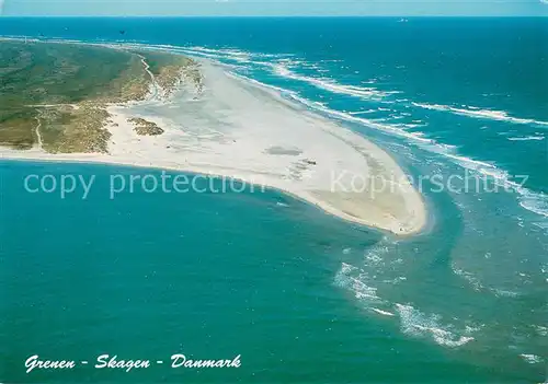 AK / Ansichtskarte Skagen Grenen Landspitze Fliegeraufnahme Skagen