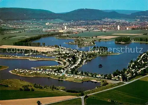 AK / Ansichtskarte Rinteln Erholungsgebiet Doktorsee Fliegeraufnahme Rinteln