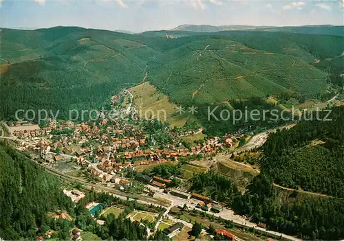 AK / Ansichtskarte Lautenthal_Harz Hoehenluftkurort Fliegeraufnahme Lautenthal Harz