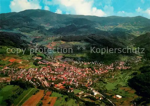 AK / Ansichtskarte Kandern Hochblauen Belchen Suedlicher Schwarzwald Fliegeraufnahme Kandern