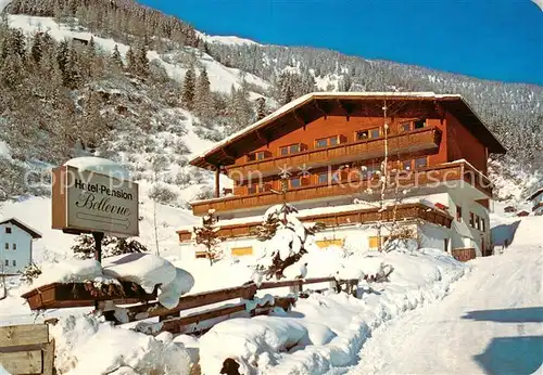 AK / Ansichtskarte Neustift_Stubaital_Tirol Hotel Pension Bellevue Winterlandschaft Alpen Neustift_Stubaital_Tirol