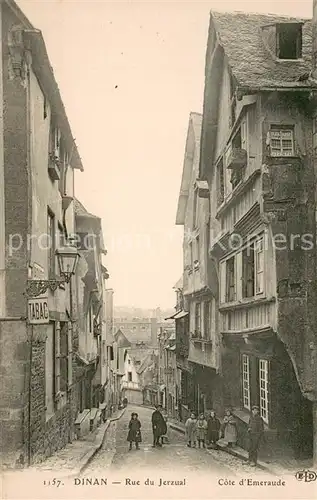 AK / Ansichtskarte Dinan Rue du Jerzual Dinan