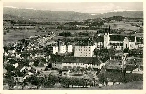 AK / Ansichtskarte St_Paul_Lavanttal Panorama mit Stift St_Paul_Lavanttal