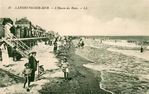 AK / Ansichtskarte Langrune sur Mer L heure du bain Plage Langrune sur Mer