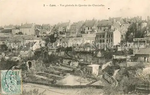 AK / Ansichtskarte Laon_Aisne Vue generale du Quartier des Chenizelles Laon_Aisne