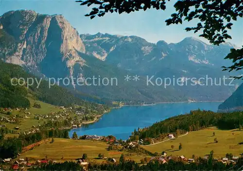 AK / Ansichtskarte Grundlsee_Steiermark mit Backenstein und Totem Gebirge Grundlsee_Steiermark