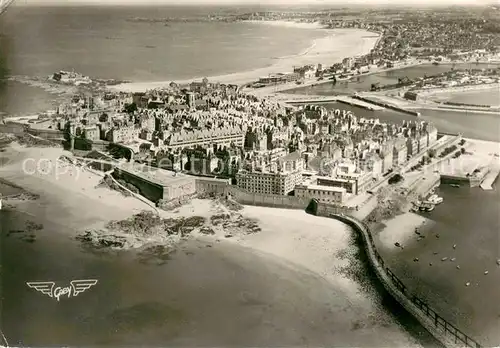 AK / Ansichtskarte Saint Malo_Ille et Vilaine_Bretagne Vue densemble aerienne Saint Malo_Ille et Vilaine