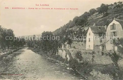 AK / Ansichtskarte Marvejols Bords de la Colagne et Passerelle du Ranquet Marvejols