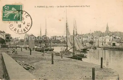 AK / Ansichtskarte Pornic Quai de Gourmalon et le port Pornic