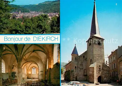 AK / Ansichtskarte Diekirch Vue generale La vieille eglise St Laurent Vie siecle Diekirch