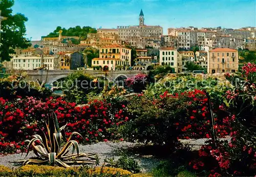 AK / Ansichtskarte Ventimiglia_Liguria Il ponte sul Roja e la citta vecchia 