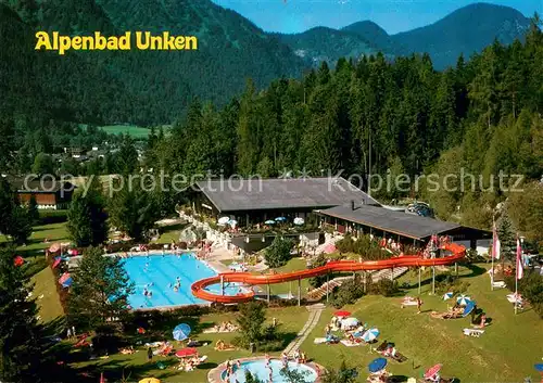 AK / Ansichtskarte Unken Alpenbad Freizeitzentrum Restaurant Terrassencafe Unken