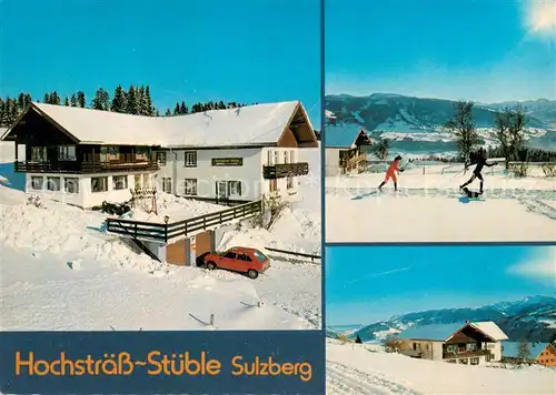 AK / Ansichtskarte Sulzberg_Vorarlberg Hochstraess Stueble Loipen Panorama Sulzberg Vorarlberg