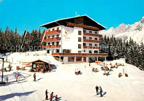 AK / Ansichtskarte Ramsau_Dachstein_Steiermark Hotel Erlbacher Skilift Wintersportplatz Alpen Ramsau_Dachstein