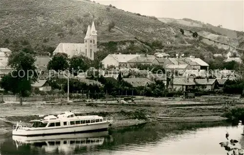 AK / Ansichtskarte Tokaj Blick ueber die Theiss Fahrgastschiff Tokaj