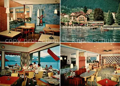 AK / Ansichtskarte Weggis_Vierwaldstaettersee Hotel Buehlegg Seeterrasse Gastraeume Weggis_Vierwaldstaettersee