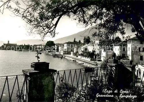 AK / Ansichtskarte Gravedona_Como Lungolago Lago di Como Gravedona Como