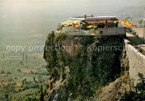 AK / Ansichtskarte Edessa Steep Rock Restaurant Terrasse Edessa